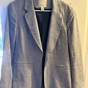 Mercer & Madison Blue Striped Blazer